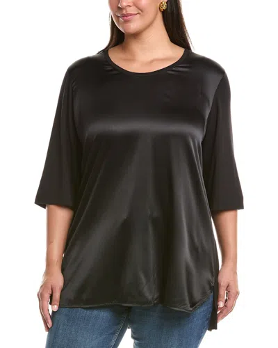 Marina Rinaldi Plus Dvacanza T-shirt In Black