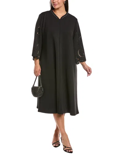 Marina Rinaldi Plus Editta Jersey Dress In Black