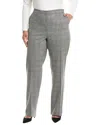 Marina Rinaldi Plus Edwige Long Wool-blend Trouser In Gray