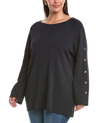 Marina Rinaldi Plus Eger Sweater In Blue