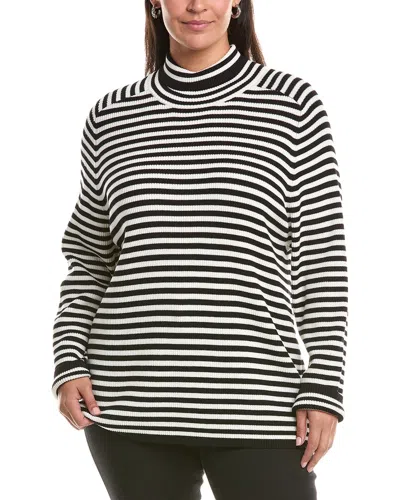 Marina Rinaldi Plus Enigma Wool Sweater In Multi