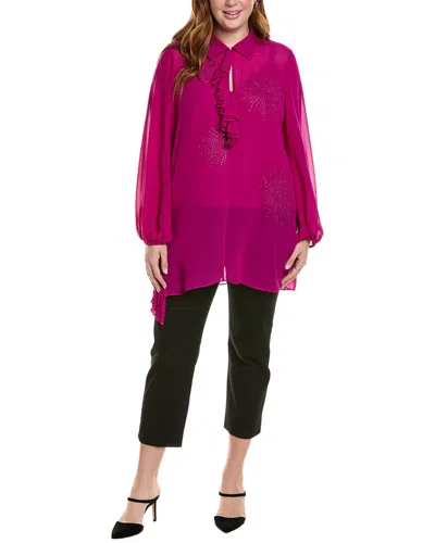 Marina Rinaldi Plus Fabiana Shirt In Pink