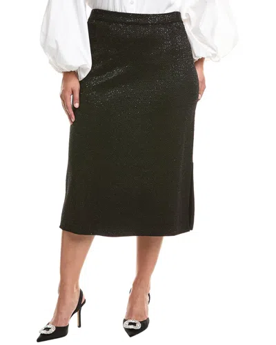 Marina Rinaldi Plus Fantino Knitted Skirt In Black