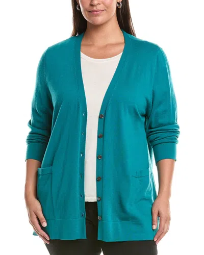 Marina Rinaldi Plus Mais Wool Cardigan In Multi