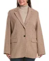 Marina Rinaldi Plus Michela Blazer In Brown