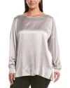 Marina Rinaldi Plus Ottelia Silk Shirt In Multi
