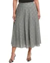 Marina Rinaldi Plus Pelota Wool-blend Skirt In Multi