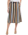 Marina Rinaldi Plus Size Renzo Striped Linen Culottes