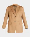 MARINA RINALDI PLUS SIZE BIAGIO CAMEL WOOL BLAZER