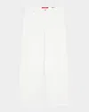Marina Rinaldi Sport Cesena Wide Leg Jeans In Ivory In Ivory