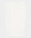 Marina Rinaldi Colonna Cady Midi Pencil Skirt In White