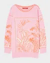 Marina Rinaldi Fascino Hydrangea Sweater In Hydrangea Pink