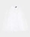Marina Rinaldi Godezia Embroidered Lace Shirt In Optical White