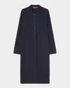 Marina Rinaldi Sport 1a Uscita Stadio Long Sleeve Dress In Navy
