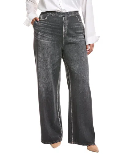 Marina Rinaldi Plus Terra Jersey Trouser In Gray