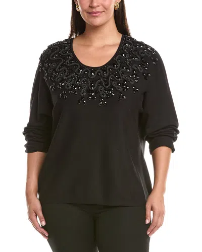 Marina Rinaldi Plus Tina Top In Black