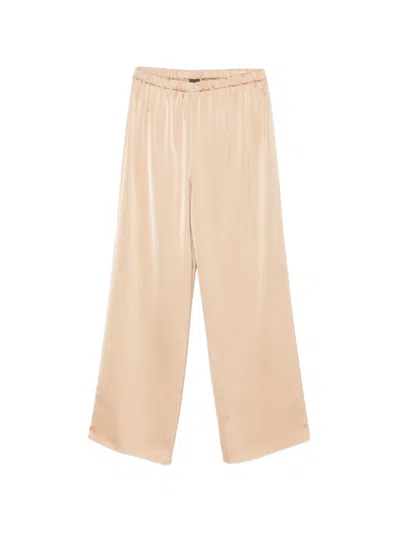 Marina Rinaldi Pmrtasca Elasticated-waist Trousers In Neutral