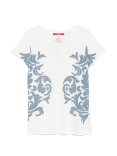 Marina Rinaldi Print T-shirt In White