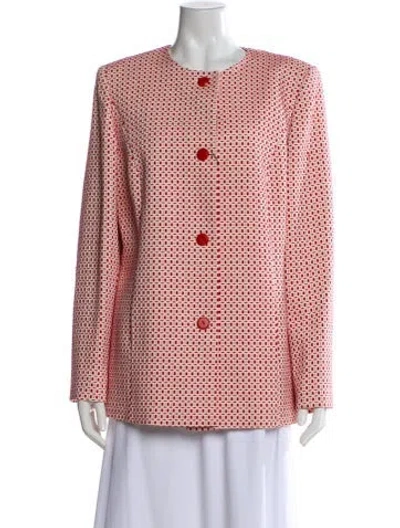 Pre-owned Marina Rinaldi Printed Evening Jacket In Pink