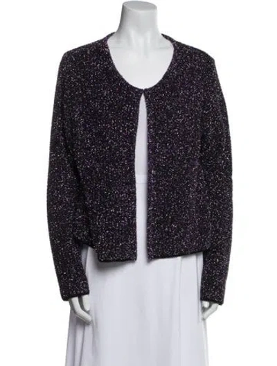 Pre-owned Marina Rinaldi Printed Evening Jacket In Purple
