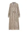 Marina Rinaldi Printed Larix Midi Dress In Neutral
