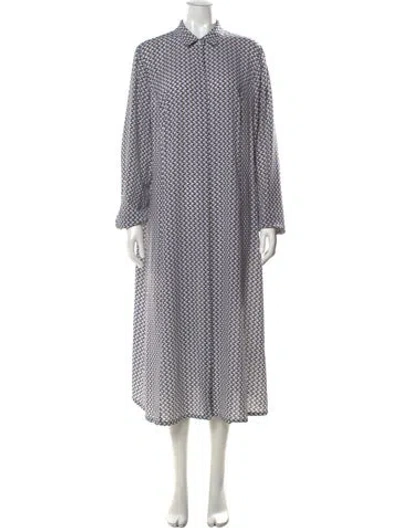 Pre-owned Marina Rinaldi Printed Long Dress In Multi