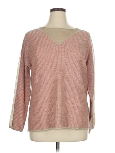 Pre-owned Marina Rinaldi Pullover Sweater In Pink