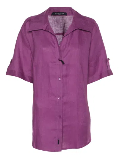 Pre-owned Marina Rinaldi Buttoned Shirt In Purple