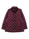 Marina Rinaldi Quilted Diamond-pattern Jacket In Multi