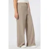 Marina Rinaldi Quota Stretch Twill Drawstring Pants In Gray