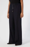 Marina Rinaldi Quota Stretch Twill Pull-on Pants In Blue