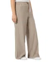 Marina Rinaldi Quota Stretch Twill Drawstring Pants In Brown