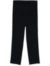 Marina Rinaldi Blue Trousers 'rachele' With Pressed Crease In Blue