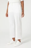 Marina Rinaldi Ramo Cotton Ankle Pants In Optical White