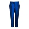 Marina Rinaldi Plus Raro Silk Trouser In Blue