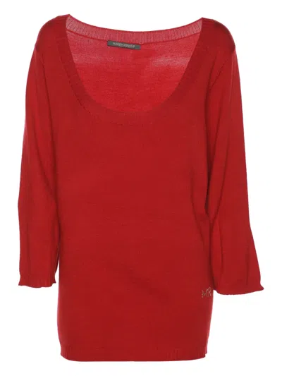Pre-owned Marina Rinaldi Red Sweater
