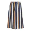 Marina Rinaldi Plus Size Renzo Striped Linen Culottes In Beige