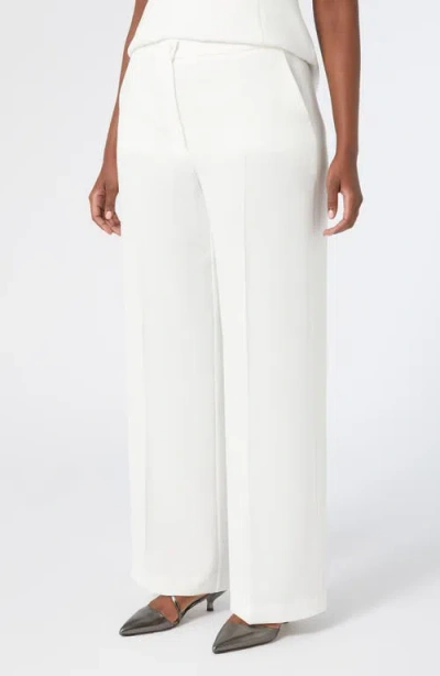 Marina Rinaldi Riccor Wide Leg Trousers In White