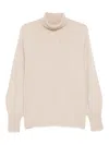 Marina Rinaldi Roll-neck Sweater In Neutral