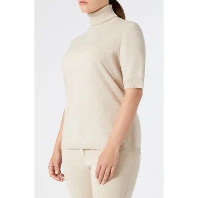 Marina Rinaldi Romolo Turtleneck Cashmere Sweater In Beige