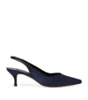 Marina Rinaldi Satin Leningrado Slingback Heels 50 In Animal Print