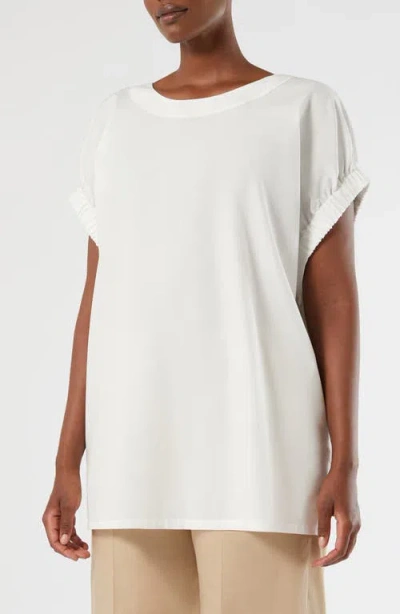 Marina Rinaldi Sepoca Cotton Poplin Top In White