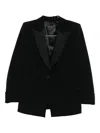 Marina Rinaldi Shawl-lapel Single-breasted Jacket In Black