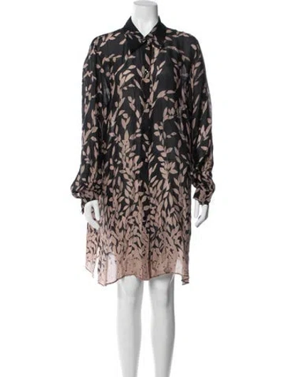 Pre-owned Marina Rinaldi Silk Knee-length Dress In Multi