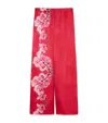 MARINA RINALDI SILK LEGA TROUSERS