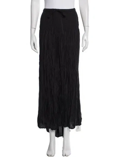 Pre-owned Marina Rinaldi Silk Long Skirt W/ Tags In Blue