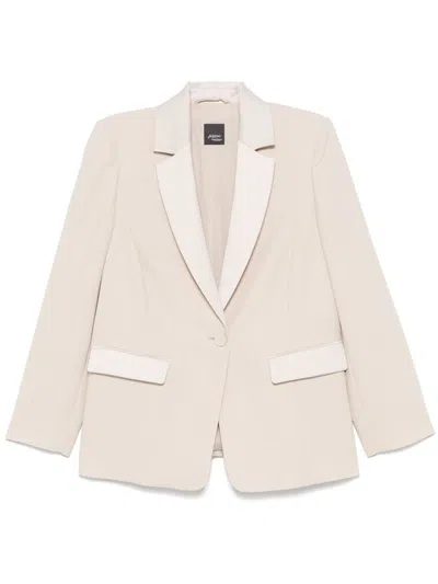 MARINA RINALDI SINGLE-BREASTED BLAZER 'MANDARE' BEIGE