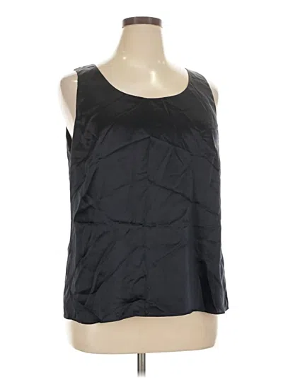 Pre-owned Marina Rinaldi Sleeveless Blouse In Black