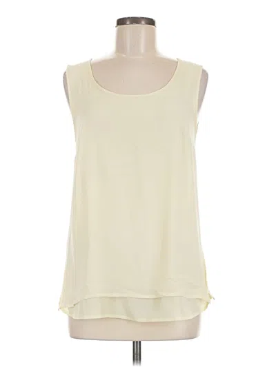 Pre-owned Marina Rinaldi Sleeveless Blouse In Yellow
