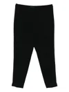 Marina Rinaldi Split-hem Trousers In Black